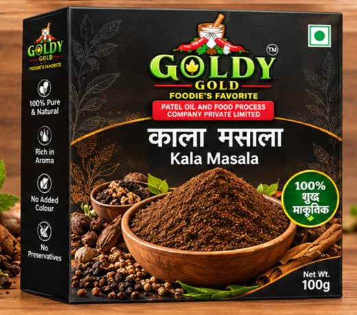 Goldy Gold Kala Masala 100 g box