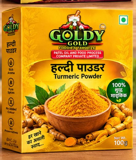 Goldy Gold Turmeric Powder 100 g box